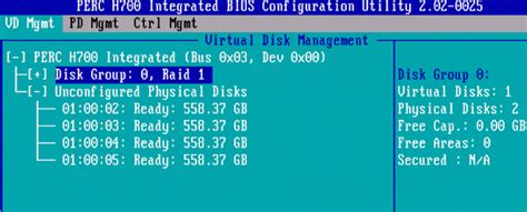 PD Mgmt – <b>Physical</b> <b>Disk</b> Management Ctrl Mgmt – Controller Management You’ll see the 4 new <b>disks</b> that we added in the “<b>Unconfigured</b> <b>Physical</b> <b>Disks</b>” section under “VD Mgmt” tab as shown below: 2. . Perc h710 unconfigured physical disk